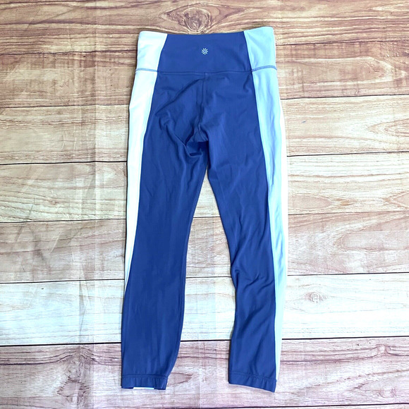 Athleta Leggings Womens Small Blue Light Blue Active Wear Gym Yoga - Picture 2 of 9